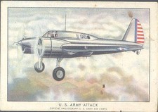 Brown & Williamson - Modern American Airplanes, Series B - 21 - US Army Attack