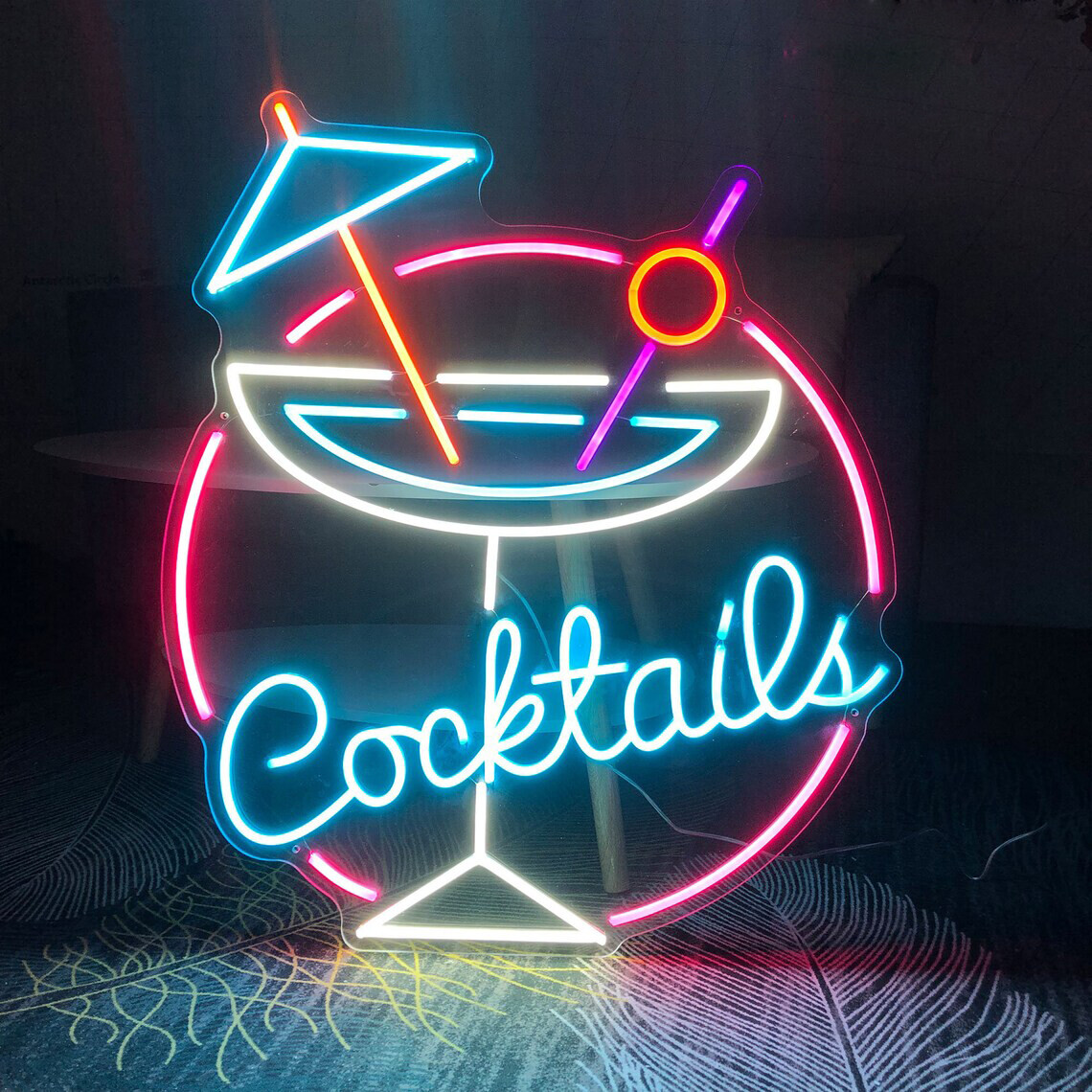 Custom Cocktails Bar Neon Sign,Beer Pub Neon Light Wall Decor,Store Shop Signage