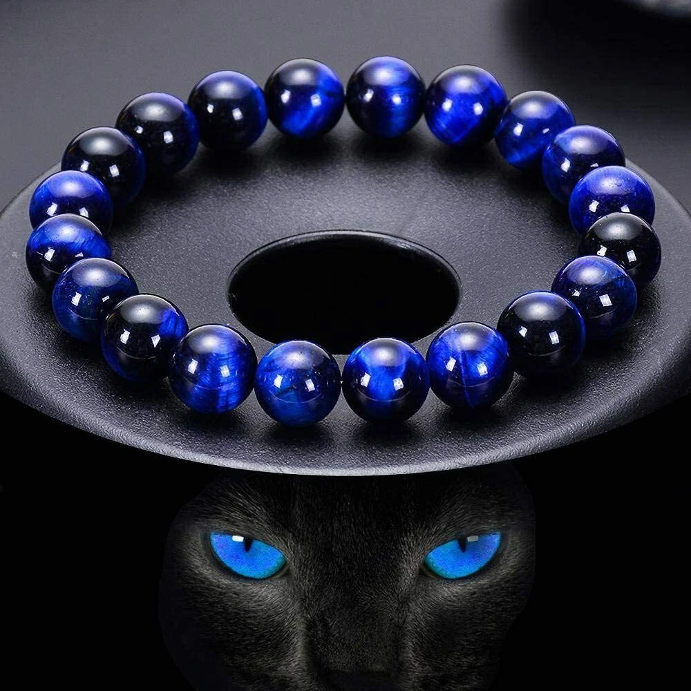 Blue tiger hotsell eye beads