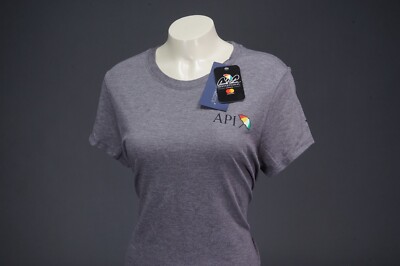ARNOLD PALMER INVITATIONAL API BAY HILL UMBRELLA GRAY T SHIRT WOMENS MEDIUM