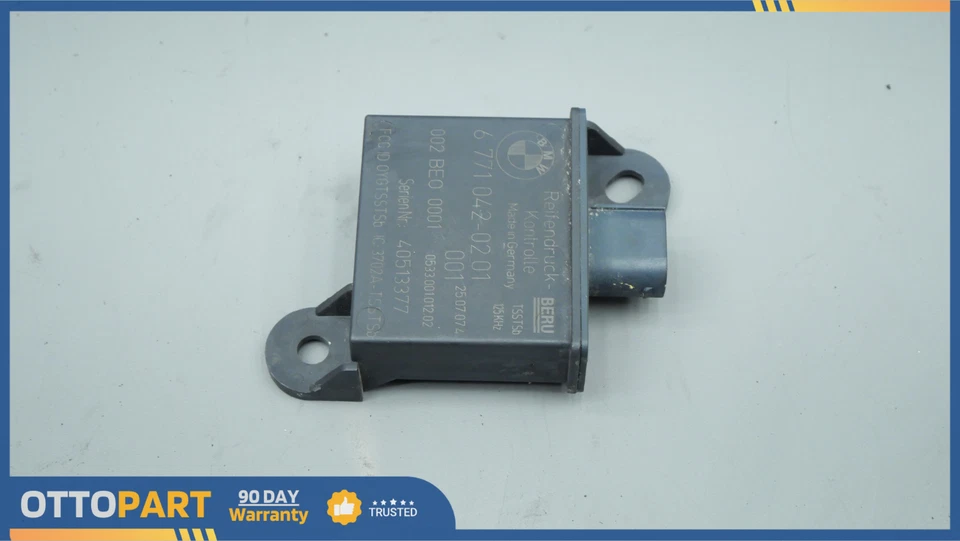 BMW Z4 2003-2008 monitor de presión de neumáticos derecho sensor unidad módulo fabricante original 6771042 Foto 2 de 4