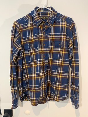 Freemans Sporting Club CS-1 Shirt Blue Plaid Sz. Small MSRP $220 