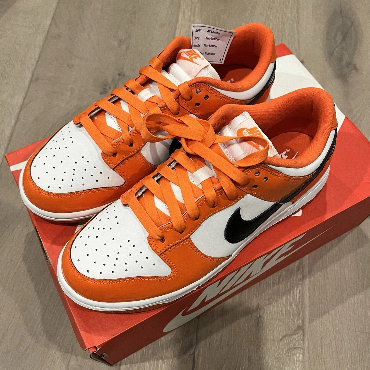 Nike Dunk Low Halloween - Patent Orange DJ9955-800 Women’s 6.5 / Men’s 5 NEW Nike Dunk Low Halloween - Patent W for sale | eBay main image 4