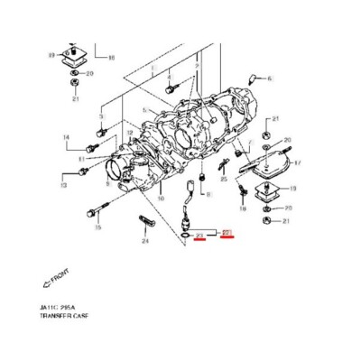 Switch assembly 4 wheel drive with O-ring for Jimny JA11 37680
