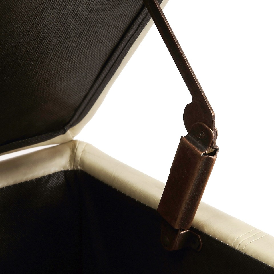 York Upholstered Quilted Stitched FlipTop Storage Bench eBay