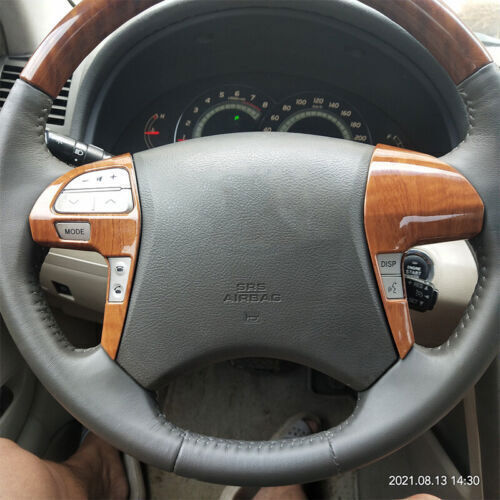 08-13 Switch Trim 2007-11 Steering Wheel Wood Grain For Toyota Camry Highlander - Picture 3 of 6
