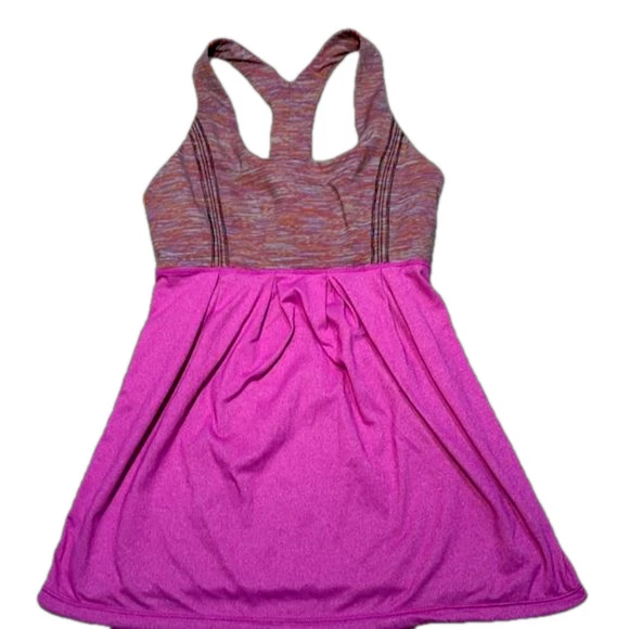 Camiseta sin mangas Lululemon Power Dance espalda cruzada jaspeada ultravioleta para mujer talla 4 Foto 2 de 4