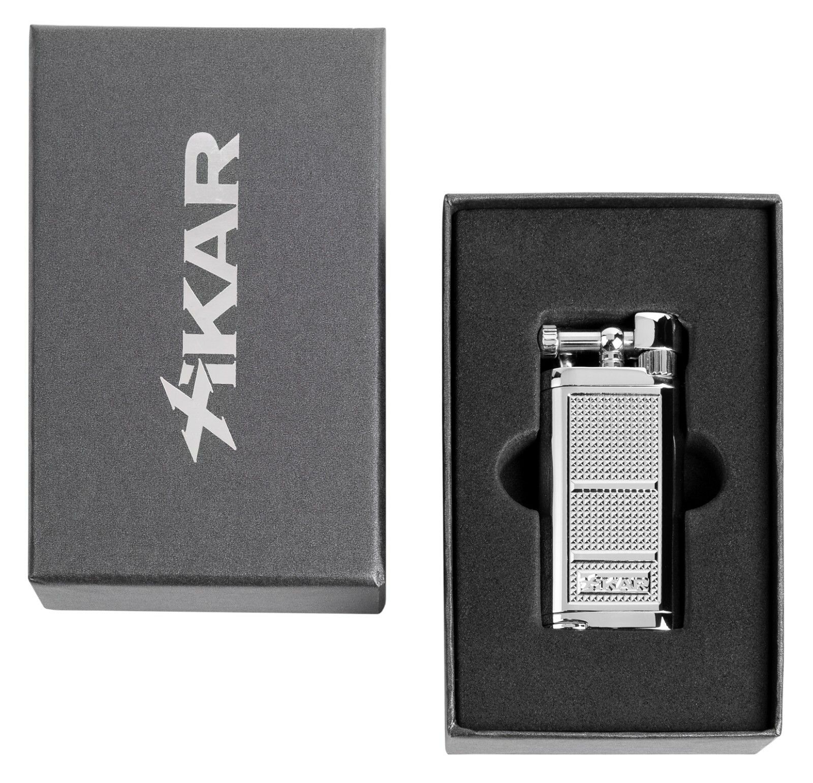 Xikar Pipeline Pipe Lighter Chrome Silver 595CS Classic Styling Style NEW