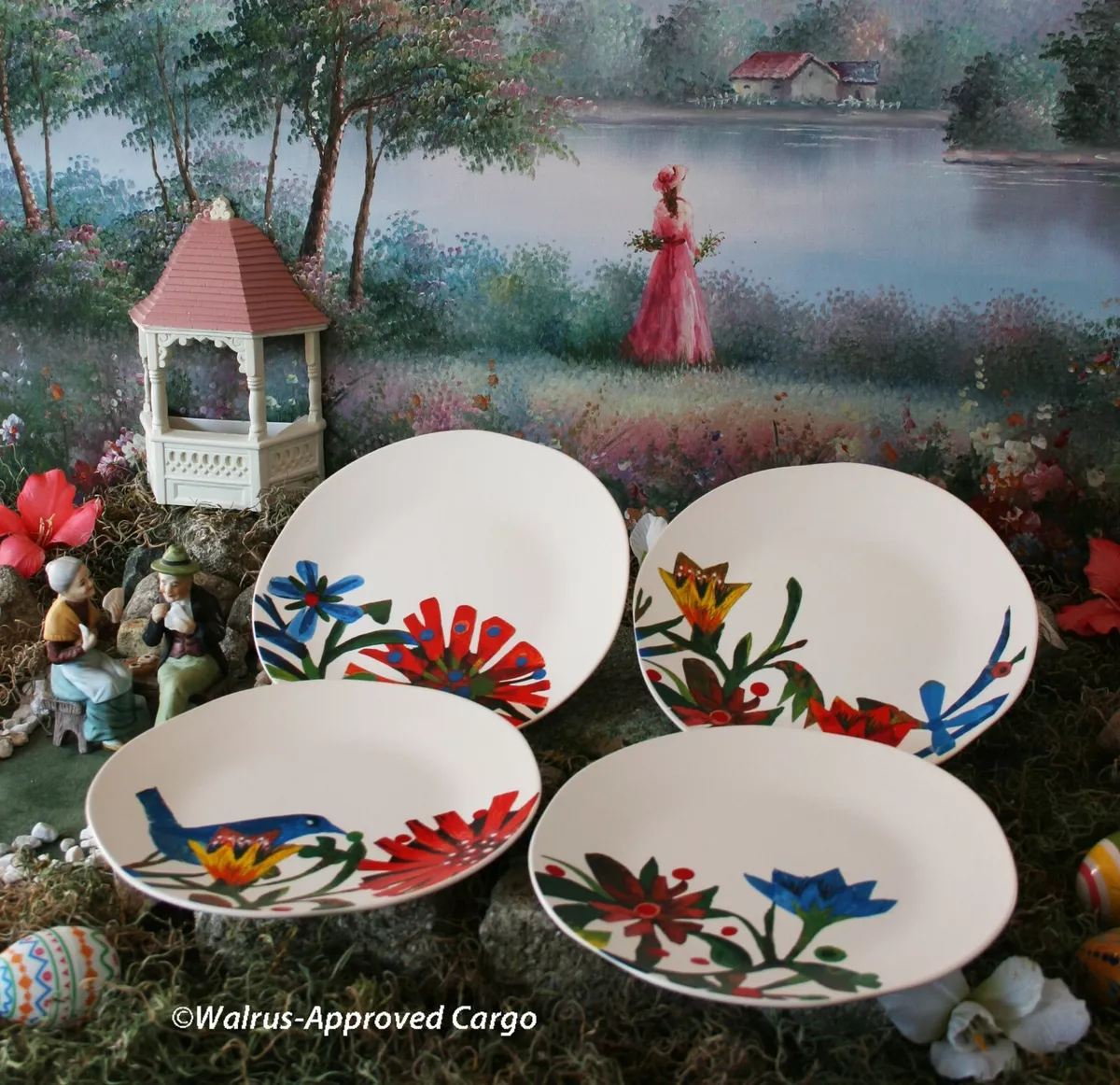 Floral 2025 salad plates