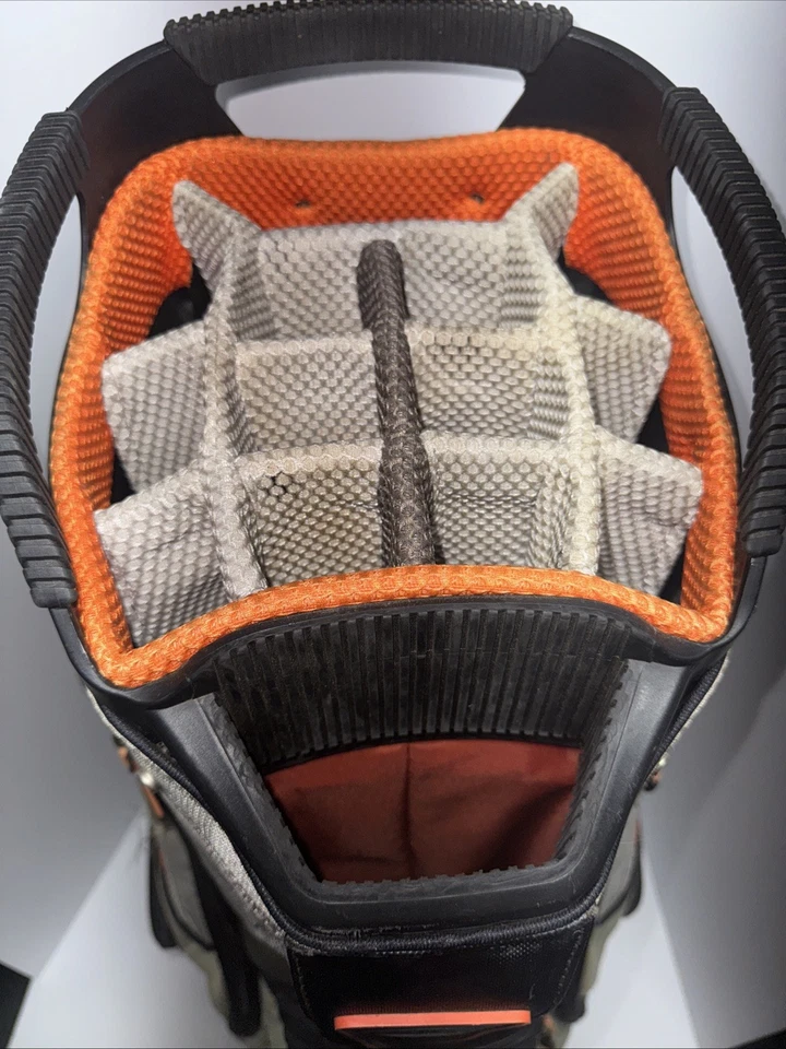 Bolsa de carro de golf SUN MOUNTAIN C130, 14 vías, naranja/gris, C-130 Foto 4 de 4