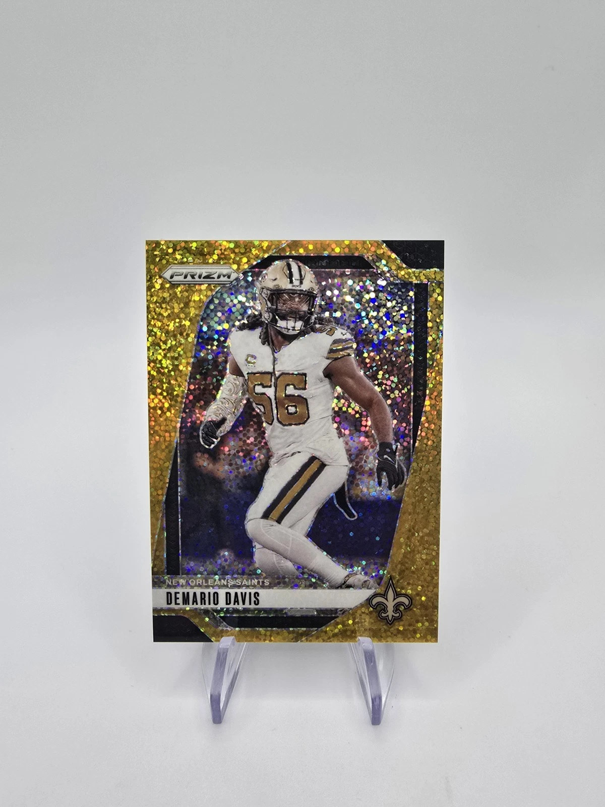 2024 PRIZM FOOTBALL DEMARIO DAVIS Gold Sparkle 18/24 💎 COLOR MATCH Saints