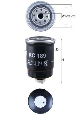 Kraftstofffilter Knecht KC 189 Passend FÜR Nissan Treibstofffilter-image