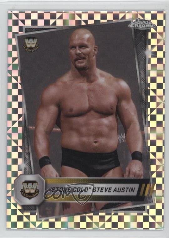 2025 Topps Chrome WWE X-Fractor Stone Cold Steve Austin #6 HOF 0a3b