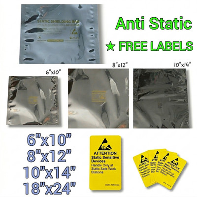 Antistatische Beutel Metallic Abschirmung ESD Größen 6''x10'' 8''x12'' 10''x14'' 18''x24''