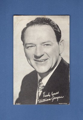 WILLIAM GARGAN, Actor ~ 1950-60s Exhibit Supply Co/ESCO | Made in USA card B