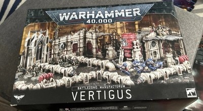 Warhammer Battlezone Manufactorum Vertigus 100% Complete Assembled Sealed Board 