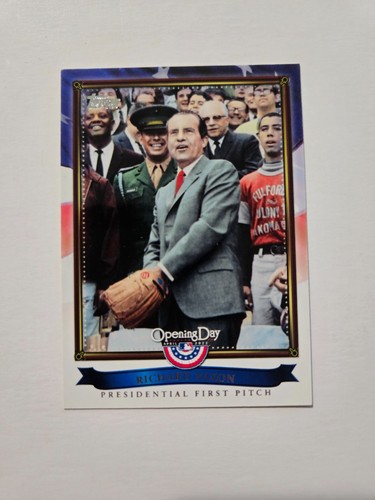 2011 Topps Opening Day Trading Card #PFP-5 Richard Nixon First Pitch - Bild 1 von 2