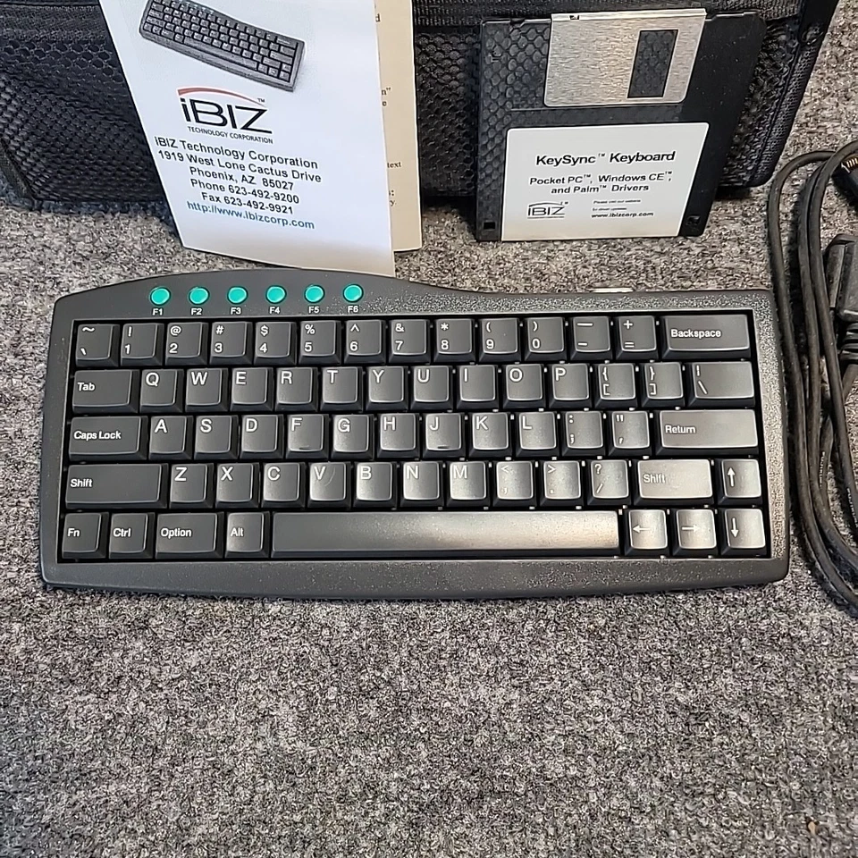 VTG iBIZ Technology KeySync Keyboard Pocket PC Rare Driver Pocket PC Wire Case - Image 2 of 4