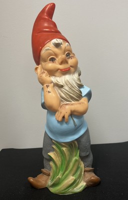 Vintage Heissner Garden Gnome 15  Plastic West Germany