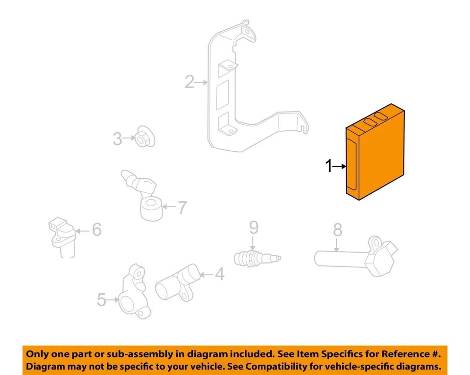 Módulo de control del motor CVT 2,5 L 2013-2014 Subaru Outback or Legacy 22765AE06E OEM Foto 3 de 4