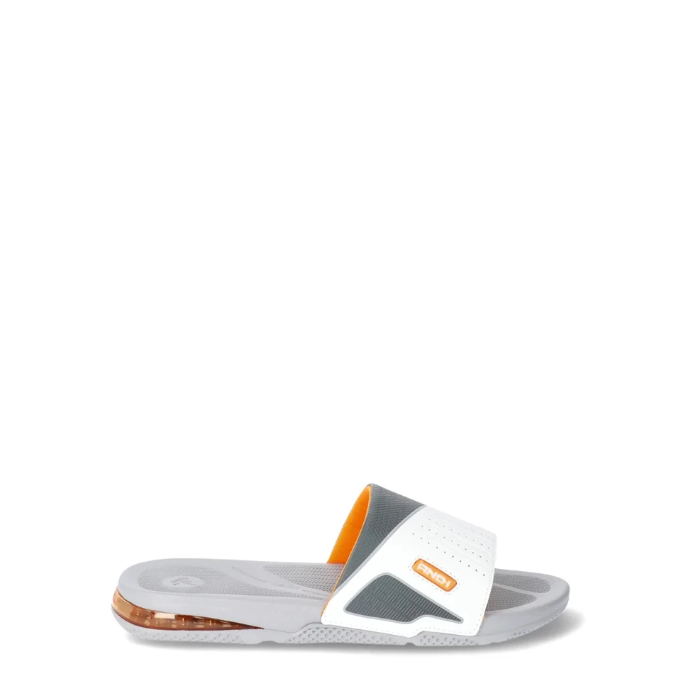 AND1 Men’s Athletic Air Bubble Slide Sandals, Size 9, Slip-On, Polyurethane - Image 2 of 4
