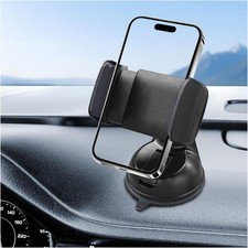 Car Cell Phone Holder, 360  Adjustable Auto Phone Mount with Strong Suction Cup