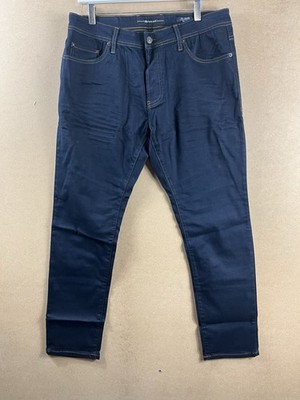 Denimology Mens Jeans Dark Blue 38 Waist 31 Leg Slim Stretch New 6790