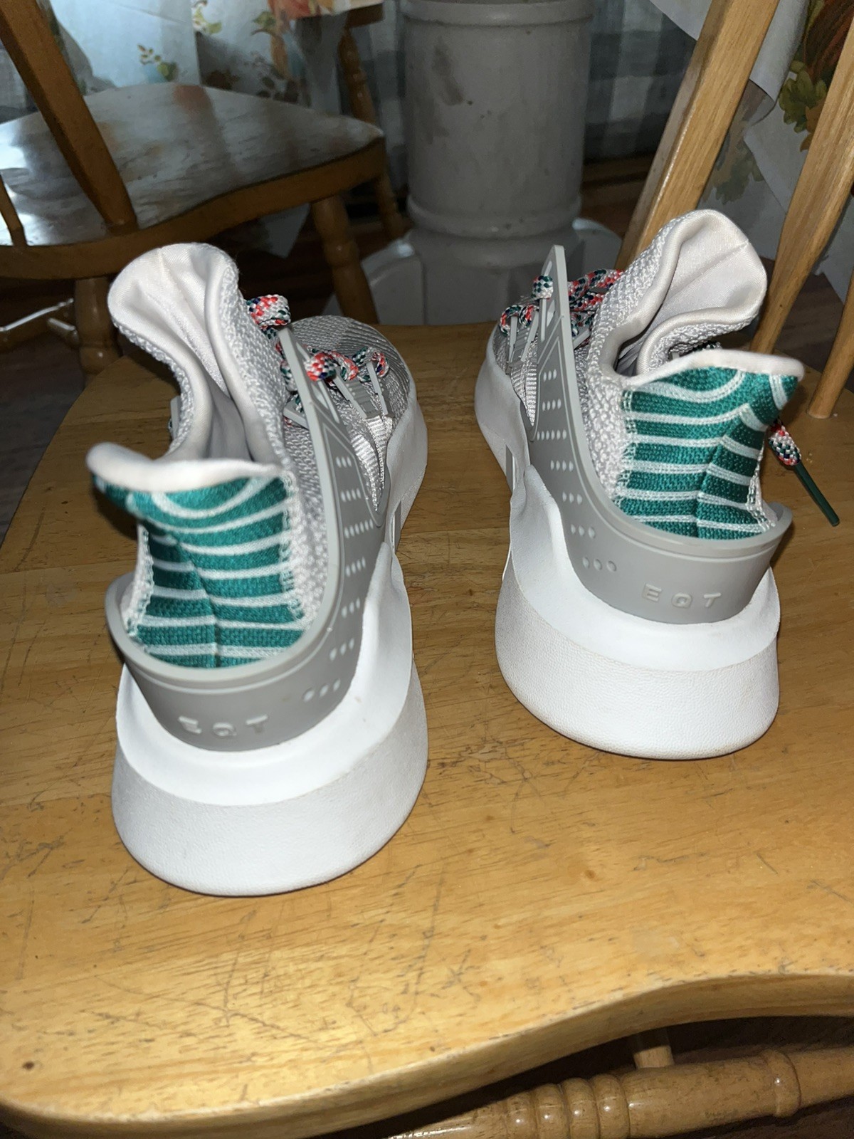 adidas Men's EQT Gazelle- White/Scarlet- Royal Si… - image 4