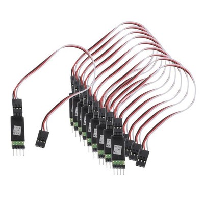 Dolity 3CH Steuerschalter Empfänger Kabel Modellauto 2 LEDs Lichter für RC Modelle