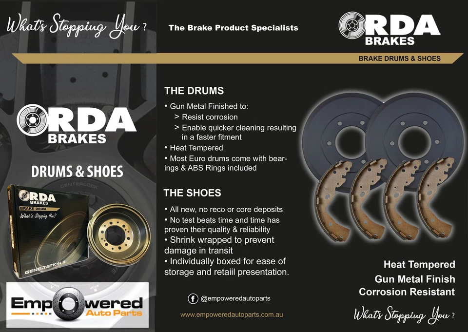 REAR DRUM BRAKE SHOES FOR TOYOTA TARAGO TCR10R TCR20R 2.4L 1990-1991 R1492 PAIR - image 3 of 4