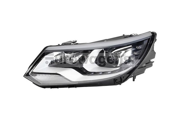 VW Tiguan Scheinwerfer Links Schwarz Bi-Xenon LED DRL AFS Fahrer Seite Hella-image