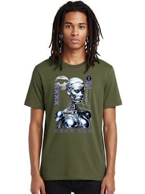 Humanity-Is Mens Graphic Tee,100% Cotton,Casual Summer Wear