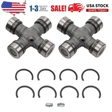 2 Premium Driveshaft Universal Joint Front Rear Moog 534G Greasable R