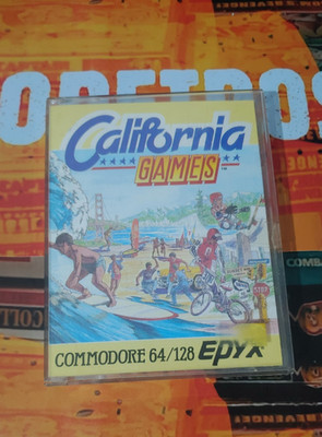 California Games (Epyx 87) Commodore C 64 (Tape, Box, Manual) works 8bit classic