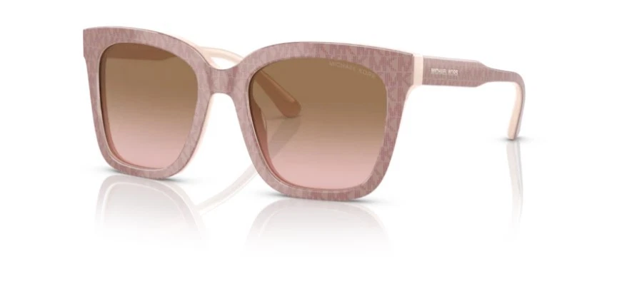 Óculos de Sol Feminino Michael Kors MK2163 392611 San Marino Marrom Rosa Grau 52 mm - Imagem 2 de 2