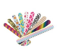 HeeYaa Nail File 10 PCS Professional Double Sided 10 Piece Set, Colorful