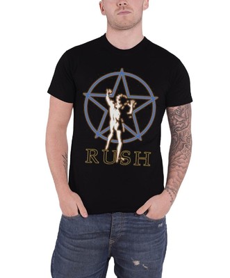 Rush T Shirt Original Star Man 2112 Classic Band Logo offiziell Herren Nue Size