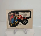 1975 THOR # 1 STICKER Vintage Topps Marvel Comic Book Super Heroes card hero
