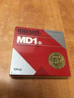 Maxell Mini-Floppy Disk  MD1-D  10pc.  Factory Sealed 5.5''
