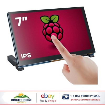 Capacitive Touchscreen LCD Monitor, 7 Inch IPS Display for Raspberry Pi Projects