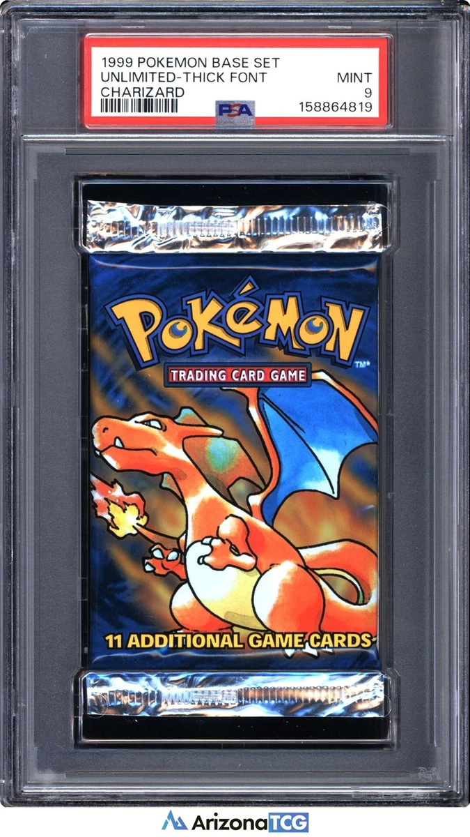 Charizard Pokémon TCG Base Set Sealed Collectible Card Game Packs