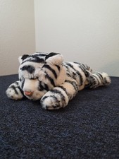 VTG Animal Alley Toys R Us 18" White Siberian Snow Tiger Blue Eyes Stuffed Plush