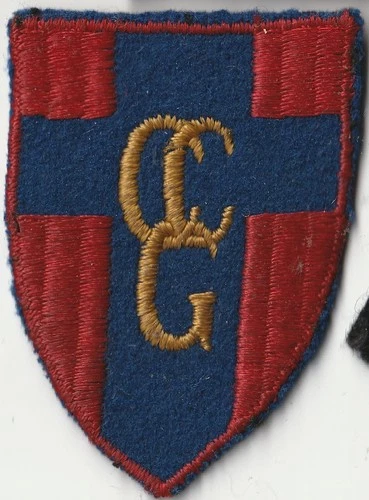 CCG - Control Commission Germany : Post WW2 Unit. Woven Cloth Formation Patch