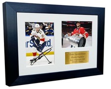 A4 12x8 Florida Panthers Eetu Luostarinen NHL Autograph Signed Photo Frame Tri G
