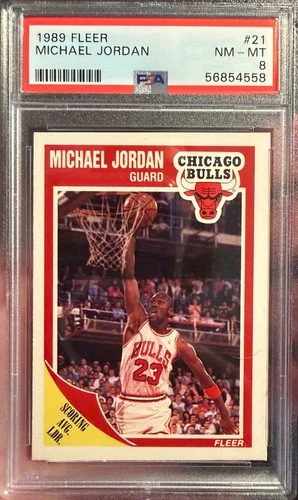 1989 Michael Jordan #21 PSA 8 NM-MT