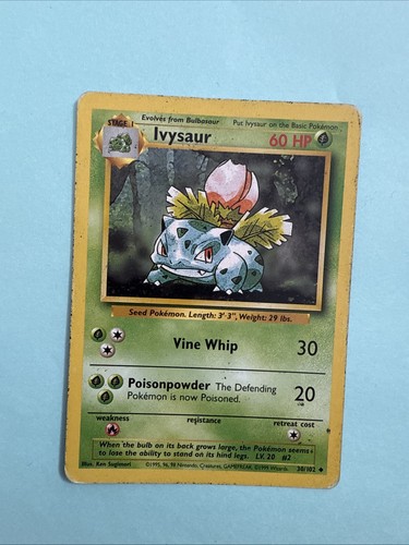 Ivysaur — Base Set (1st Edition,Shadowless)