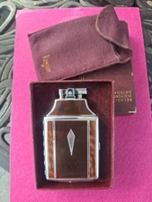 Antique 1930s Ronson Mastercase Lighter in Original Box and Felt Bag