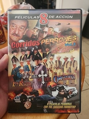 Corridos Perrones Vol. 3 DVD 8 Peliculas De Accion 2016