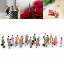 100PC Scale 1:150 Mix Painted Model Train Street Passenger US People Y0T1 U2G4