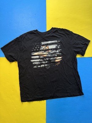 Harley Davidson Motorcycle American Dream T Shirt Black Mens XXL LIVE FREE USA